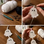Cute Halloween Crochet Ideas: Ghost Garlands