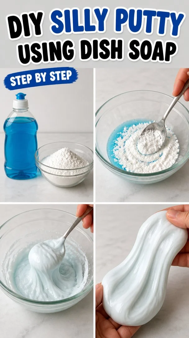 DIY Silly Putty with Dish Soap: Easy Dish Soap Slime Recipe