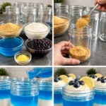 Disneyland-Inspired Blueberry Lemon Cheesecake Parfait