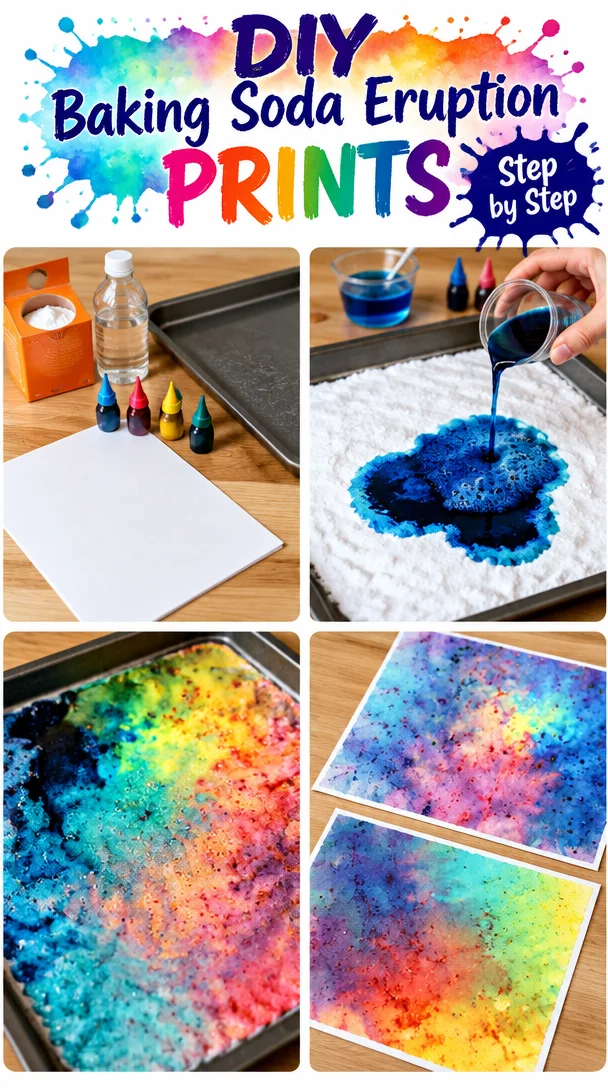 Baking Soda Eruption Prints – The Pinterested Parent