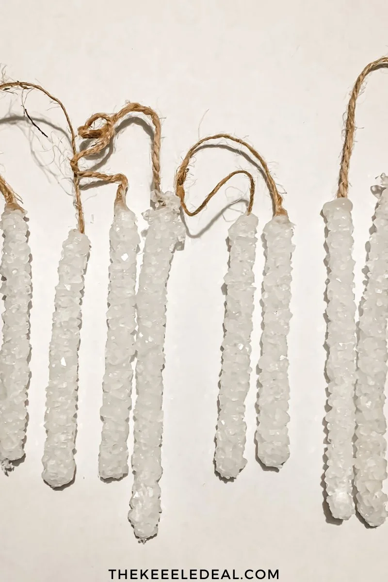 DIY Borax Icicle Ornaments - The Keele Deal