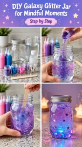 DIY Galaxy Glitter Jar for Mindful Moments