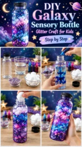 DIY Galaxy Sensory Bottle: Glitter Craft for Kids