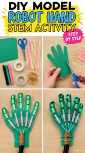 DIY Model Robot Hand STEM Activity