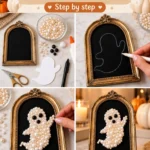 DIY Pearl Bead Ghost Craft
