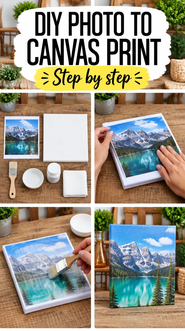 DIY Photo to Canvas Print