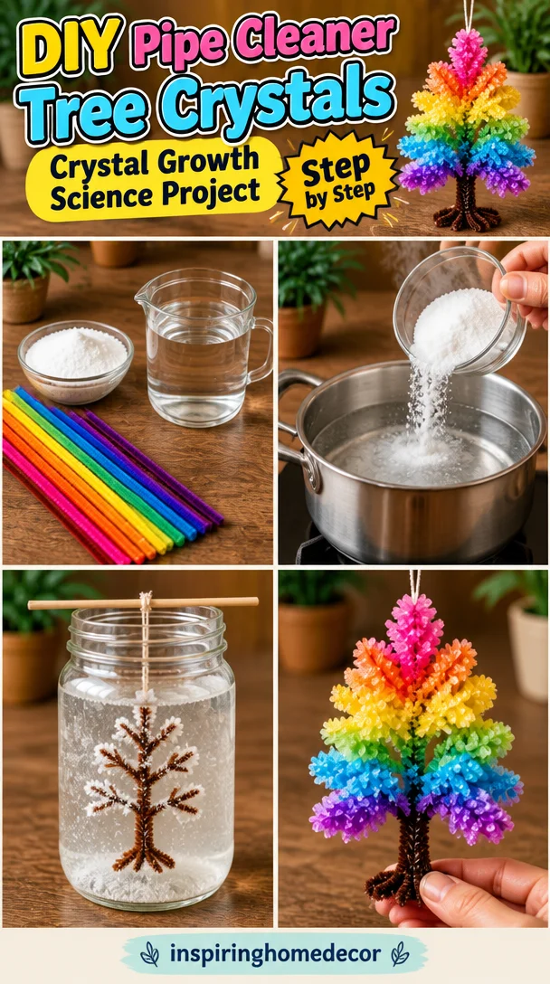 DIY Pipe Cleaner Tree Crystals: Crystal Growth Science Project