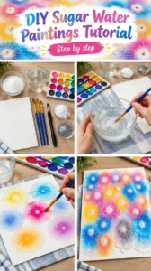 DIY Sugar Water Paintings Tutorial