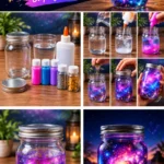 DIY Universe in a Jar: Glowing Galaxy Craft