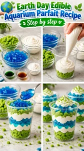 Earth Day Edible Aquarium Parfait Recipe