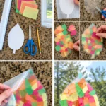 Easy Contact Paper Leaf Suncatchers