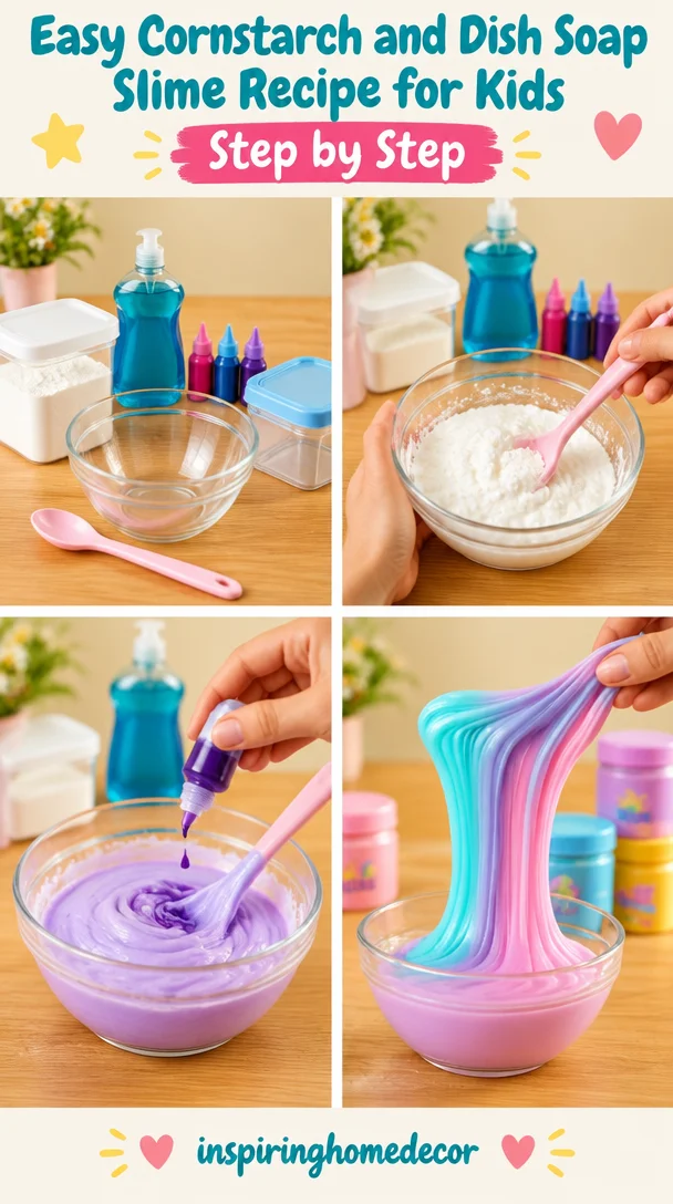 Easy Cornstarch and Dish Soap Slime Recipe for Kids' Fun