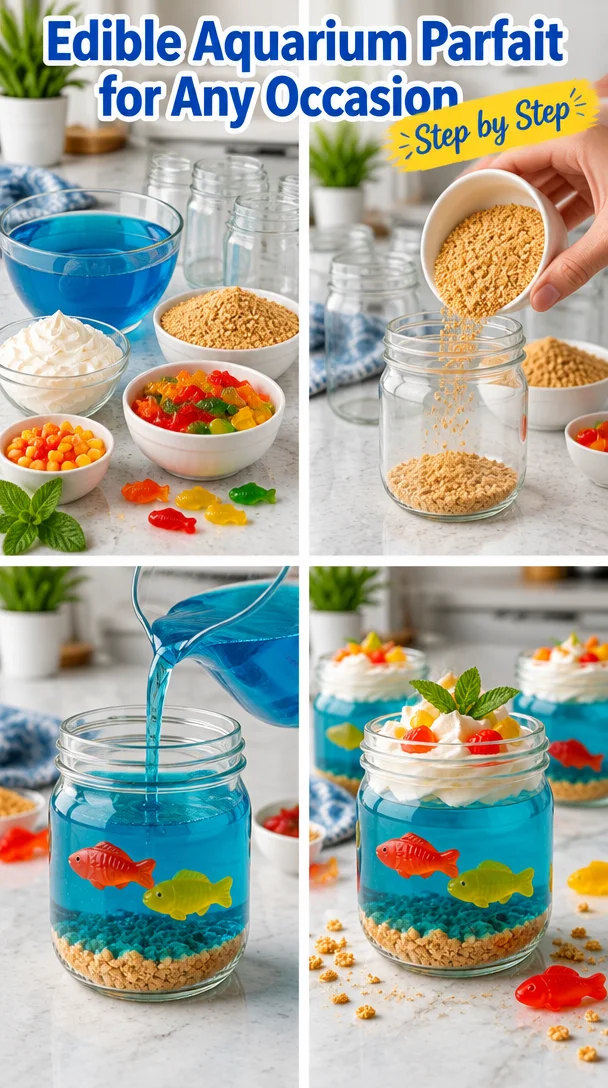 Create a Fun Edible Aquarium Parfait That's Perfect for Any Occasion