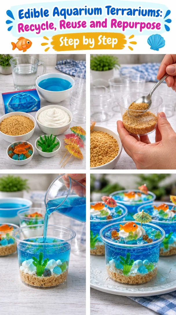 Recycle, Reuse and Repurpose  !! | Edible Aquarium Terrariums | Facebook
