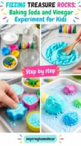 Fizzing Treasure Rocks: Baking Soda and Vinegar Experiment for Kids