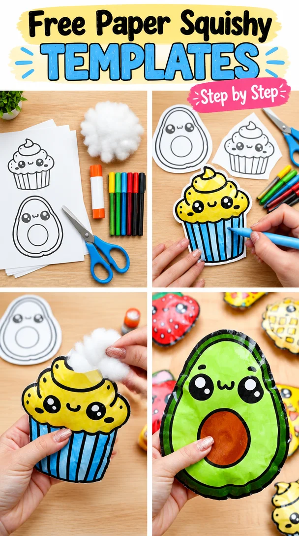 Paper Squishy | Free Templates for Paper Squishies (So Cute!)