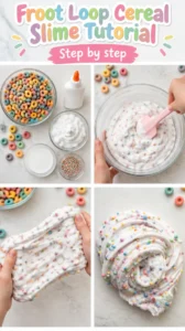 Froot Loop Cereal Slime Tutorial