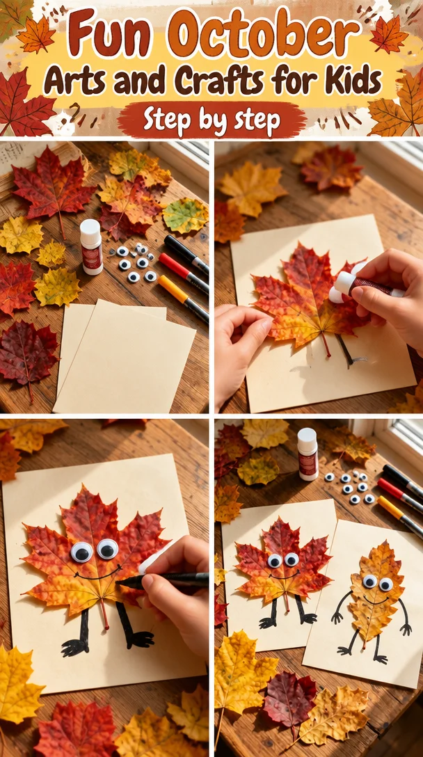 15 Fun October Arts and Crafts for Kids That Spark Creativity - Postage Master