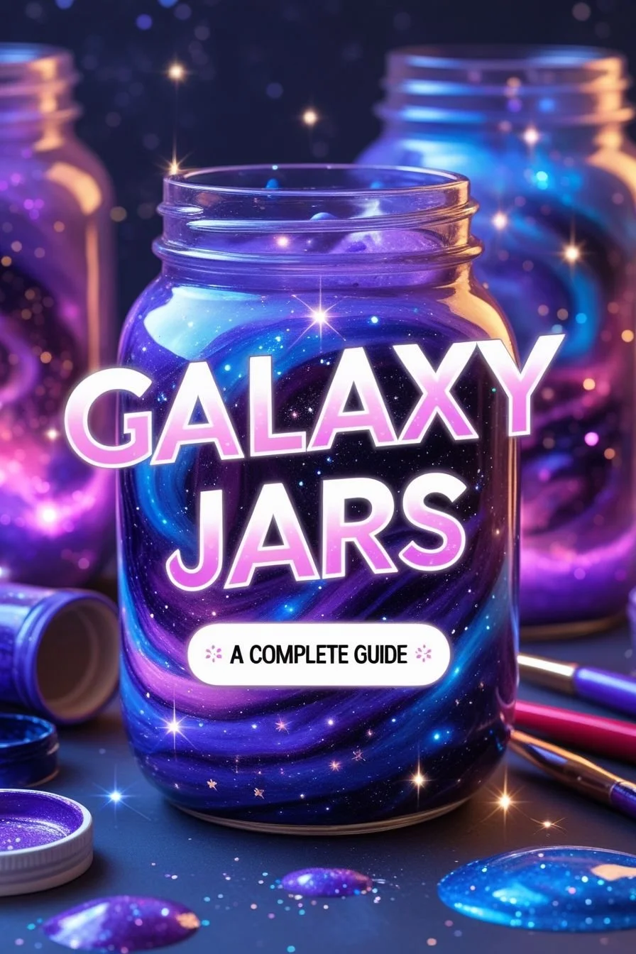 Galaxy Jars DIY: A Complete Guide #galaxyjarsdiyforkids #galaxyjarswithcottonballs