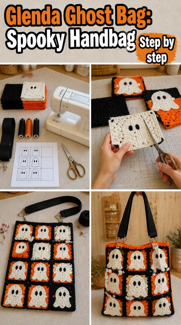 Glenda Ghost Bag - a stylish spooky handbag for Halloween occasions.