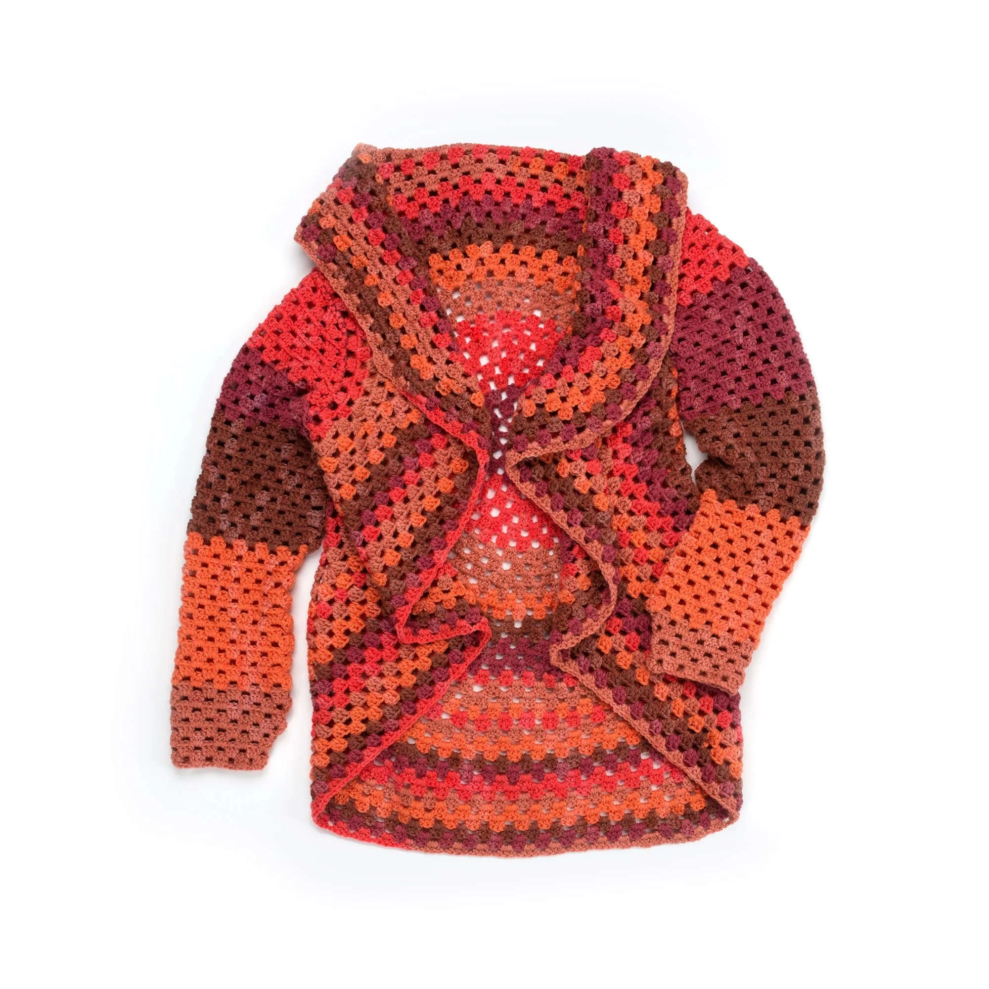 Granny Stripes Crochet Cardigan Pattern