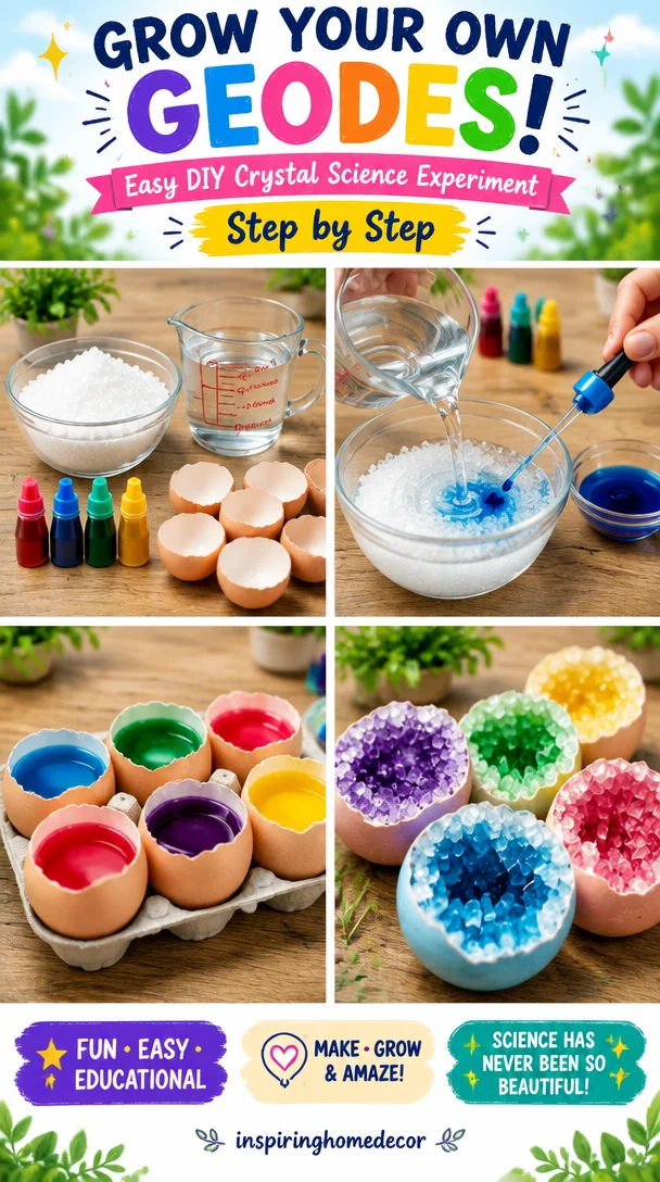 Grow Your Own Geodes – Easy DIY Crystal Science Experiment