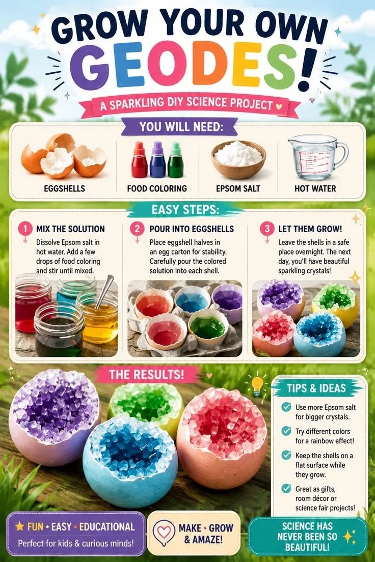 Grow Your Own Geodes – Easy DIY Crystal Science Experiment
