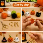 Halloween Amigurumi Crochet Keychain Patterns