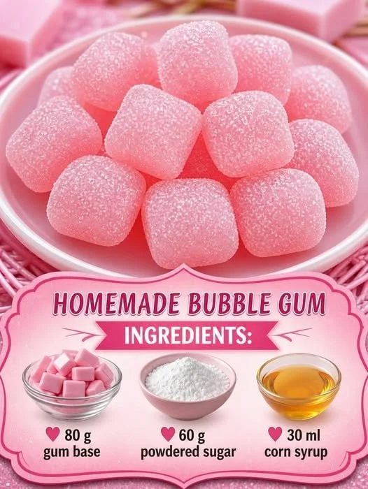 Homemade Bubble Gum – Fun and Chewy Candy Recipe for Creative Sweet Treat Lovers