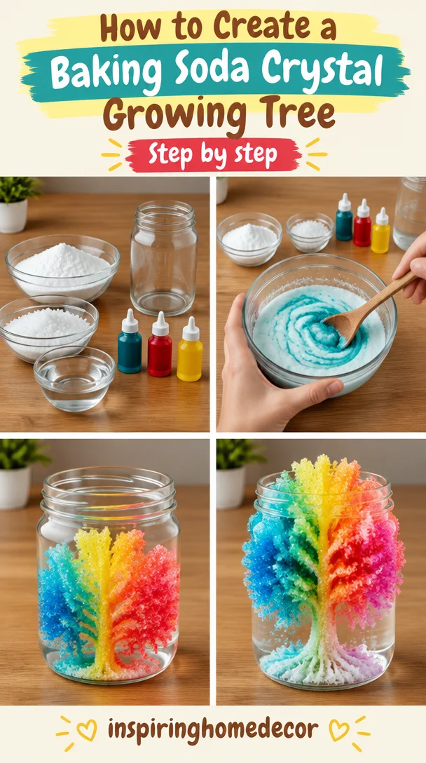 How to Create a Baking Soda Crystal Growing Tree