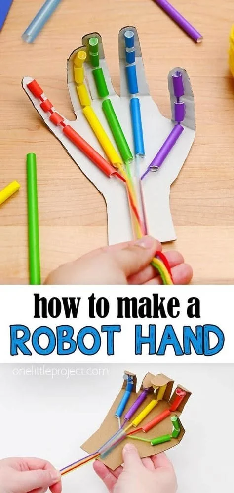 Robot Hand STEM Craft - How to Make a Cardboard Robotic Hand