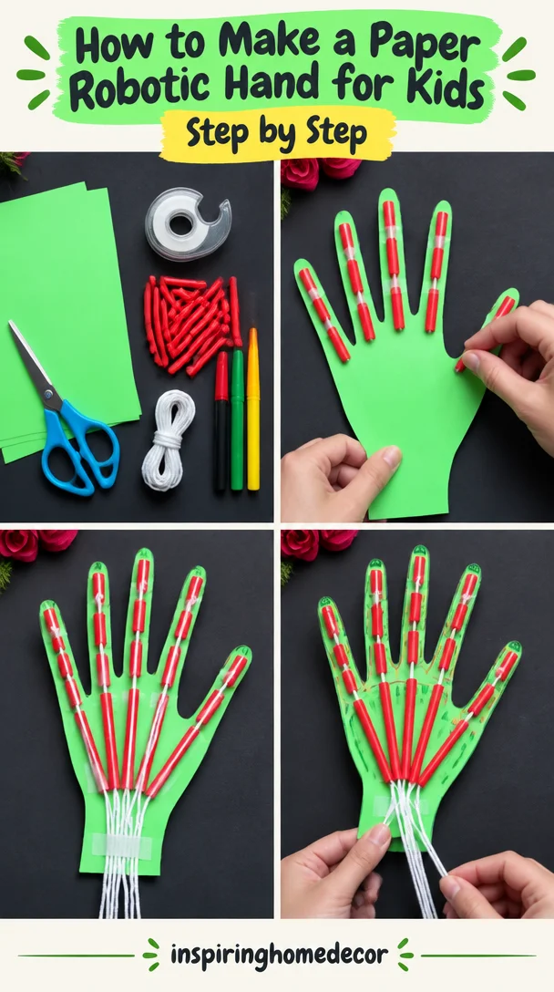 How To Make Paper Robotic Hand for kids - Kids Art & Craft