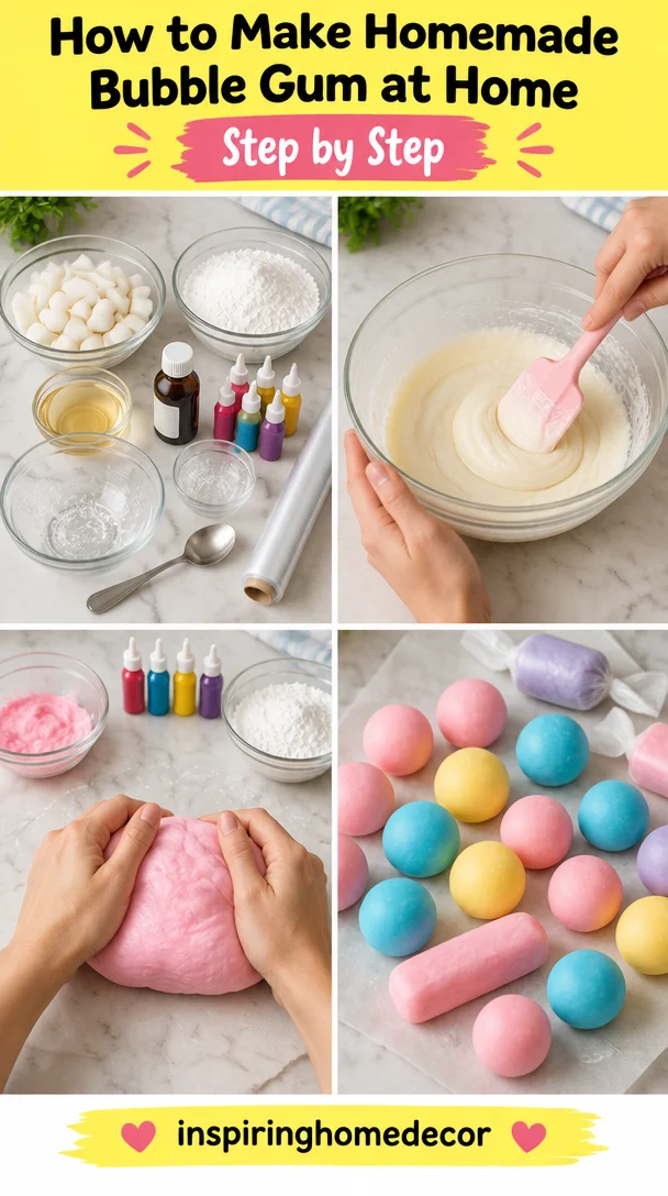 How to Make Homemade Bubble Gum at Home