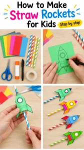 How to Make Straw Rockets for Kids