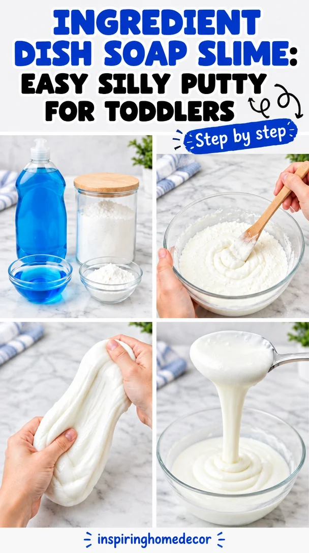 2-Ingredient Dish Soap Slime: Easy Silly Putty Recipe for Toddler Fun