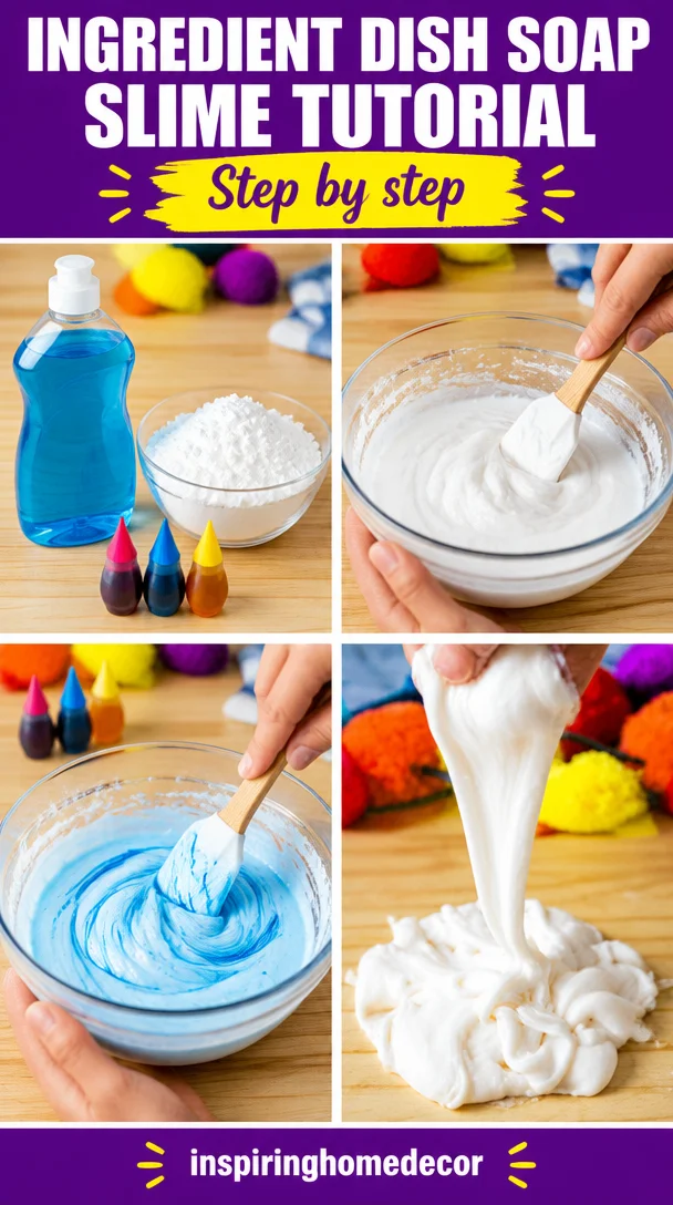 SUPER EASY 2 Ingredient Dish Soap Slime! | MIDGETMOMMA.COM