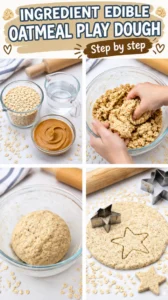 Ingredient Edible Oatmeal Play Dough