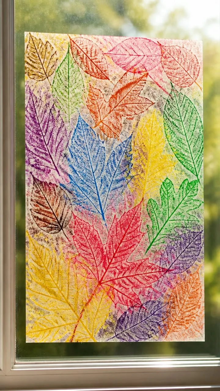 15 Leaf Suncatcher Crafts