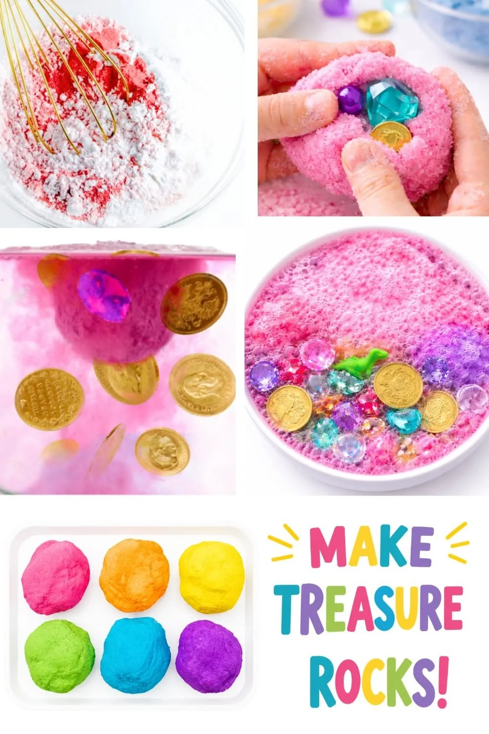 Magic Treasure Rocks for Kids (Baking Soda & Vinegar Activity)