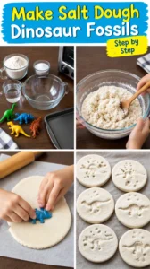 Make Salt Dough Dinosaur Fossils