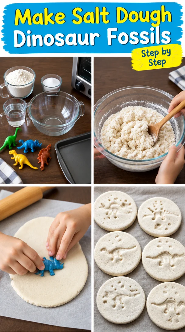 Make Salt Dough Dinosaur Fossils