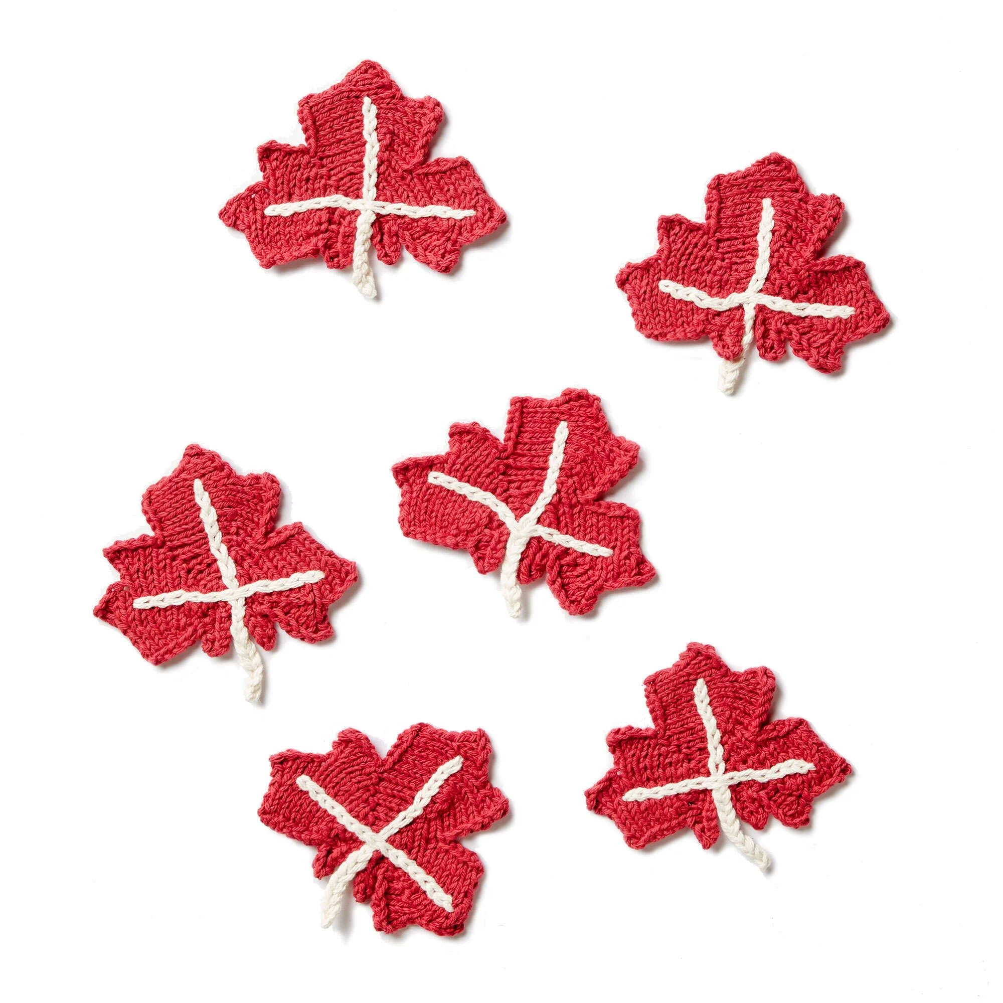 Maple Leaf Knit Applique Pattern