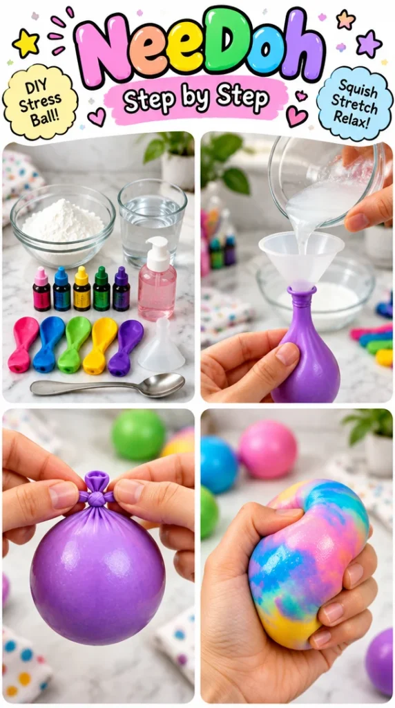Needoh stress relief squeeze toy for sensory fun