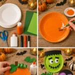 Paper Plate Craft for Halloween Party Prep