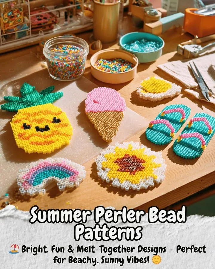 Patrones de cuentas Perler de verano