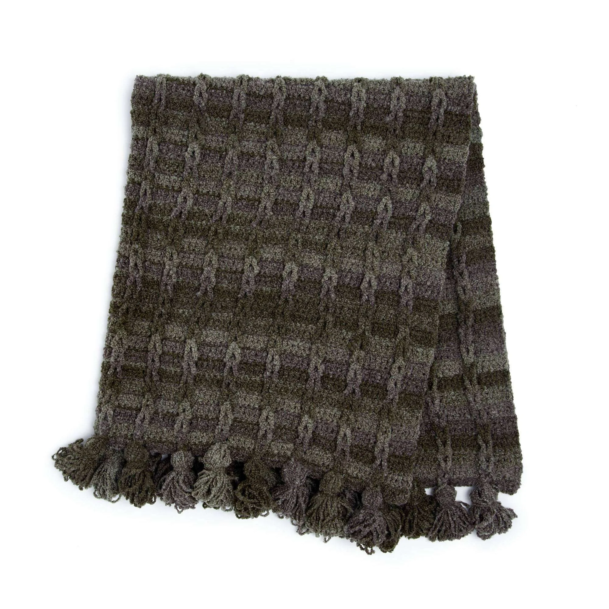 Braided Loops Crochet Blanket Pattern