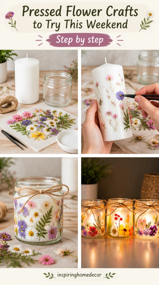 19 Gorgeous Pressed Flower Crafts You Didn't Know Existed (But need to try this weekend!)