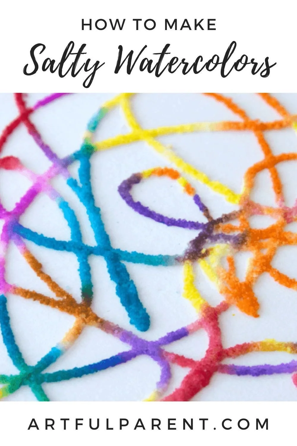 Raised Salt Painting - An All-Time Favorite Kids Art Activity!
