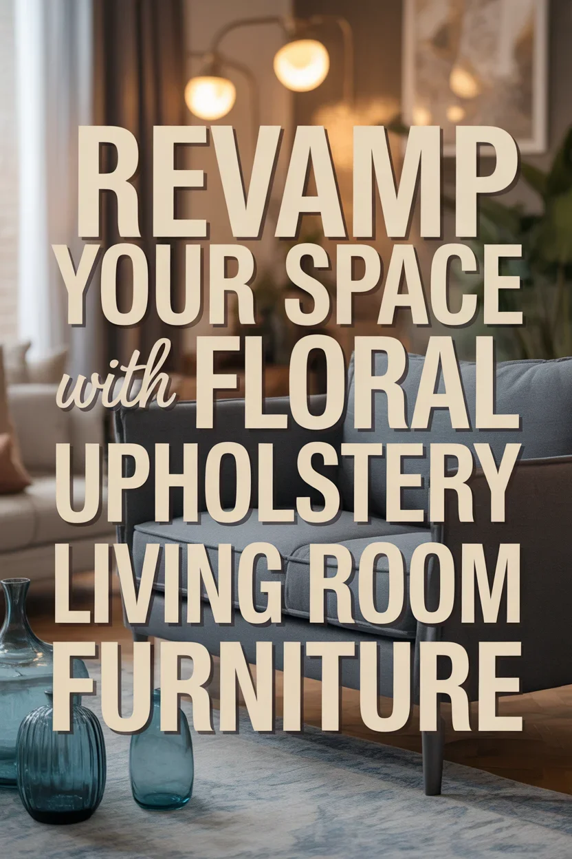 Revamp Your Space with Floral Upholstery Living Room Furniture