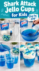 Shark Attack Jello Cups for Kids